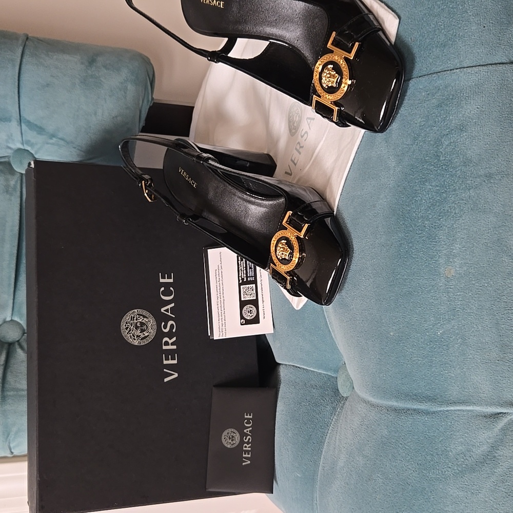 Versace Slingback Heels - Picture 2 of 7